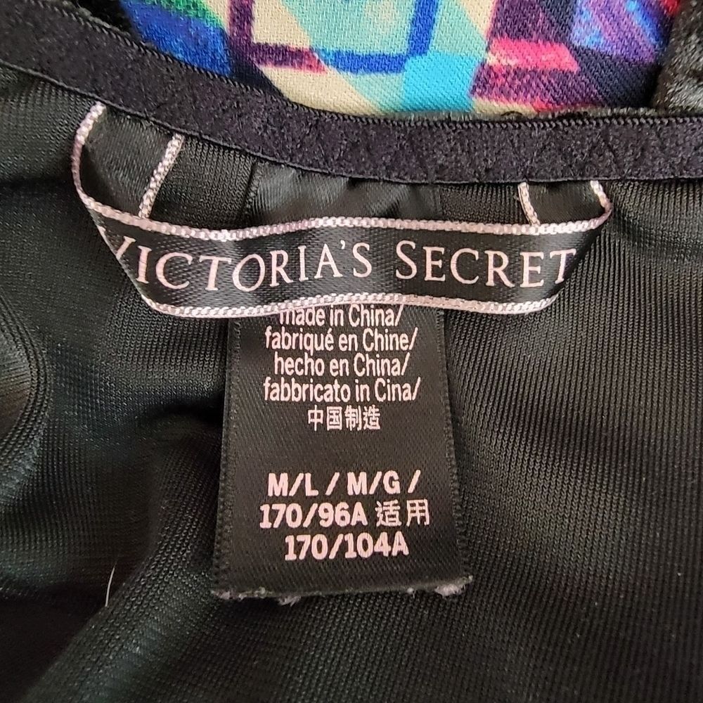 Victoria's Secret black velvet 90s bodysuit m/l Medium /Large - Picture 7 of 8